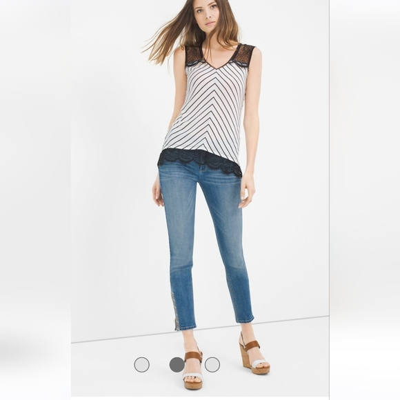 WHBM ankle zipper jeans size 6 - Picture 2 of 10